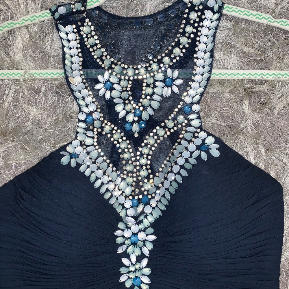 Navy Blue Homecoming Dress